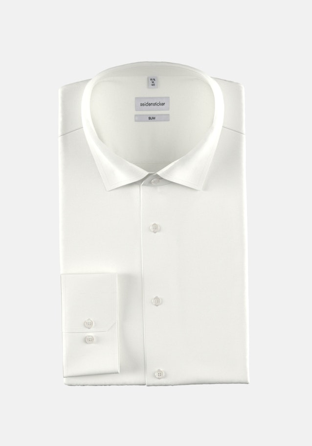 Slim Chemise d'affaires Uni in Ecru | Seidensticker Onlineshop