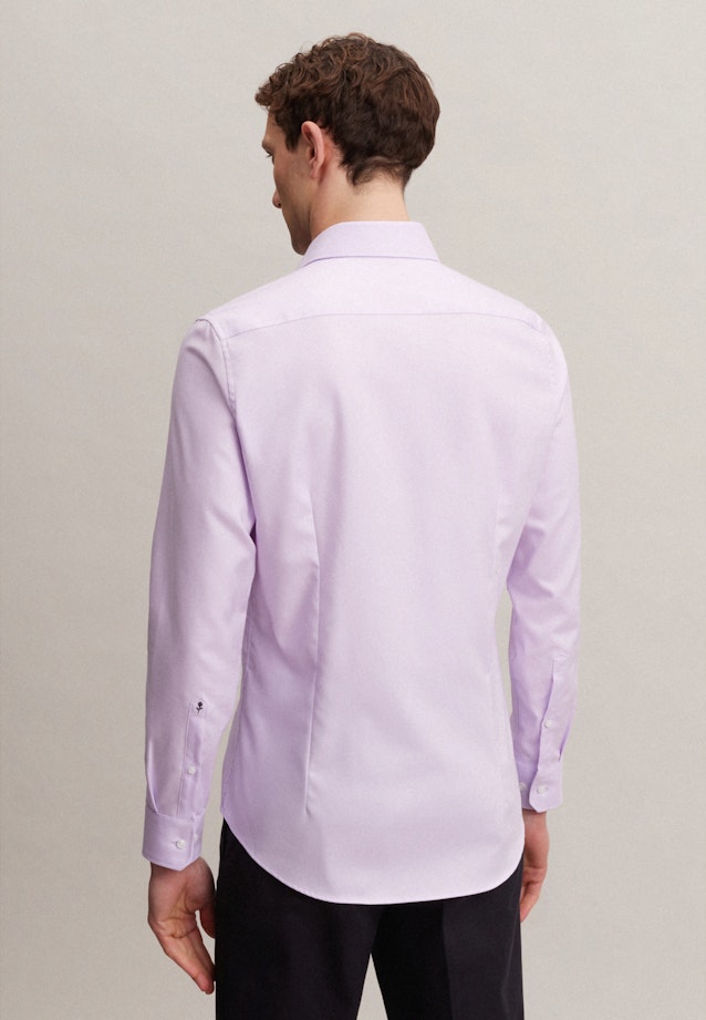 Easy-iron Twill Business Shirt in Slim with Kent-Collar in Purple |  Seidensticker Onlineshop