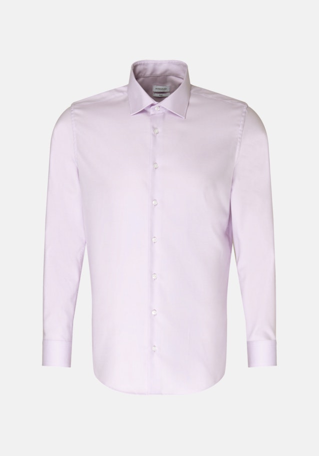 Bügelleichtes Twill Business Hemd in Slim mit Kentkragen in Lila |  Seidensticker Onlineshop