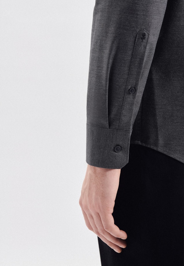 Regular Chemise d'affaires Uni in Gris |  Seidensticker Onlineshop