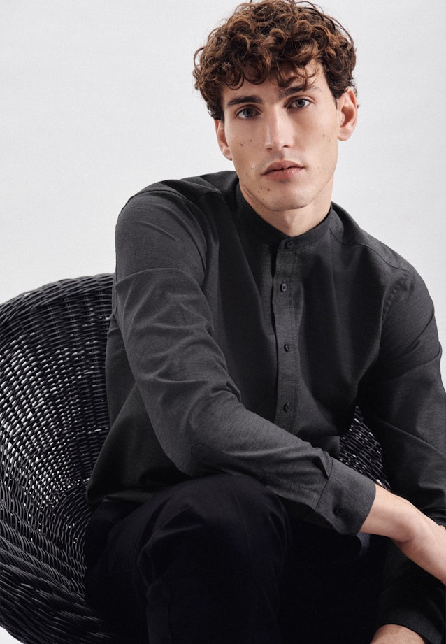 Regular Chemise d'affaires Uni in Gris |  Seidensticker Onlineshop