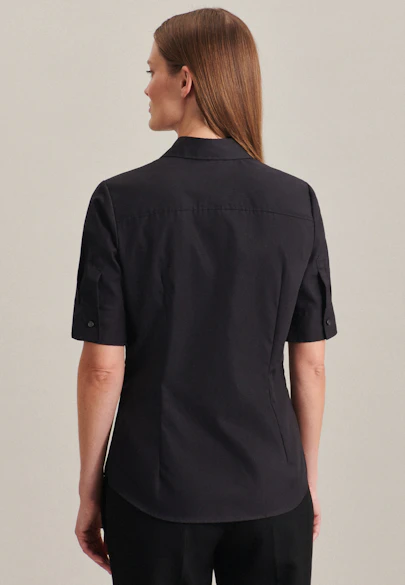 Chemisier chemise Uni in Noir |  Seidensticker Onlineshop