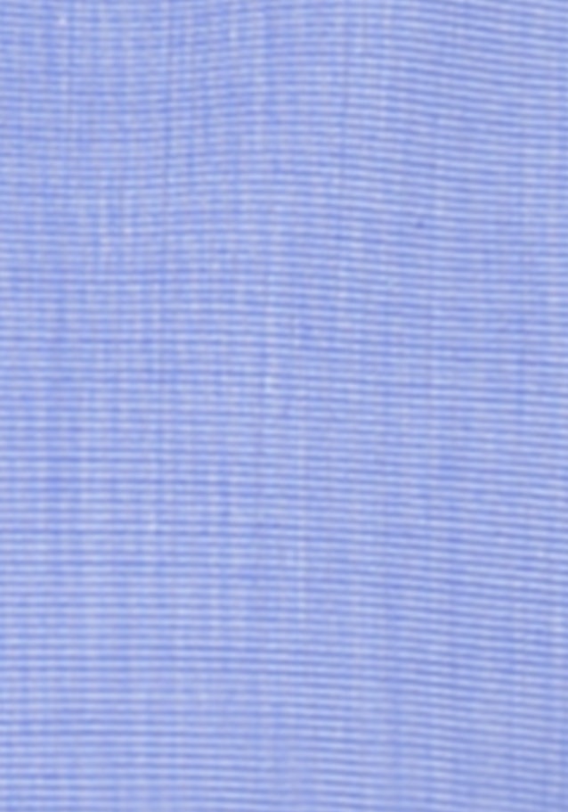 Bügelfreie Kurzarm Popeline Hemdbluse in Mittelblau |  Seidensticker Onlineshop
