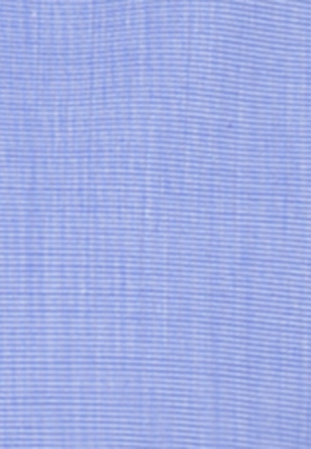 Non-iron Short sleeve Poplin Shirt Blouse in Medium Blue |  Seidensticker Onlineshop