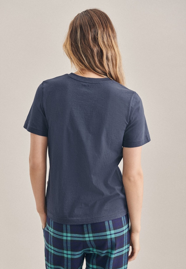 Henley T-Shirt Regular in Dunkelblau |  Seidensticker Onlineshop