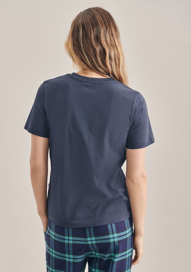 T-Shirt Uni in Bleu Foncé | Seidensticker Onlineshop