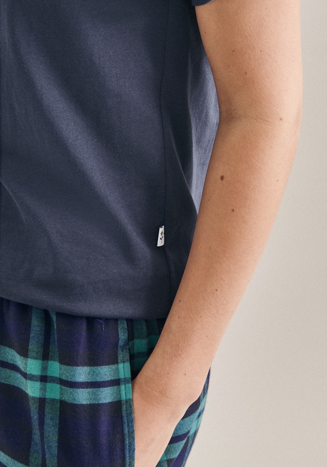 T-Shirt Uni in Bleu Foncé | Seidensticker Onlineshop