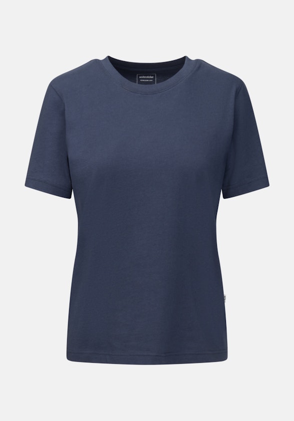 T-Shirt Uni in Bleu Foncé | Seidensticker Onlineshop