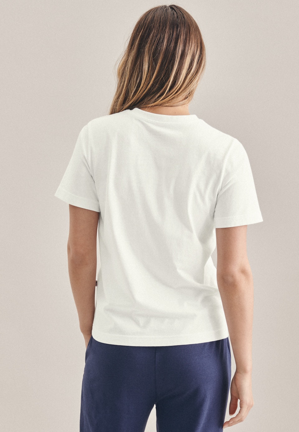 Kurz Jersey T-Shirt in Weiß |  Seidensticker Onlineshop