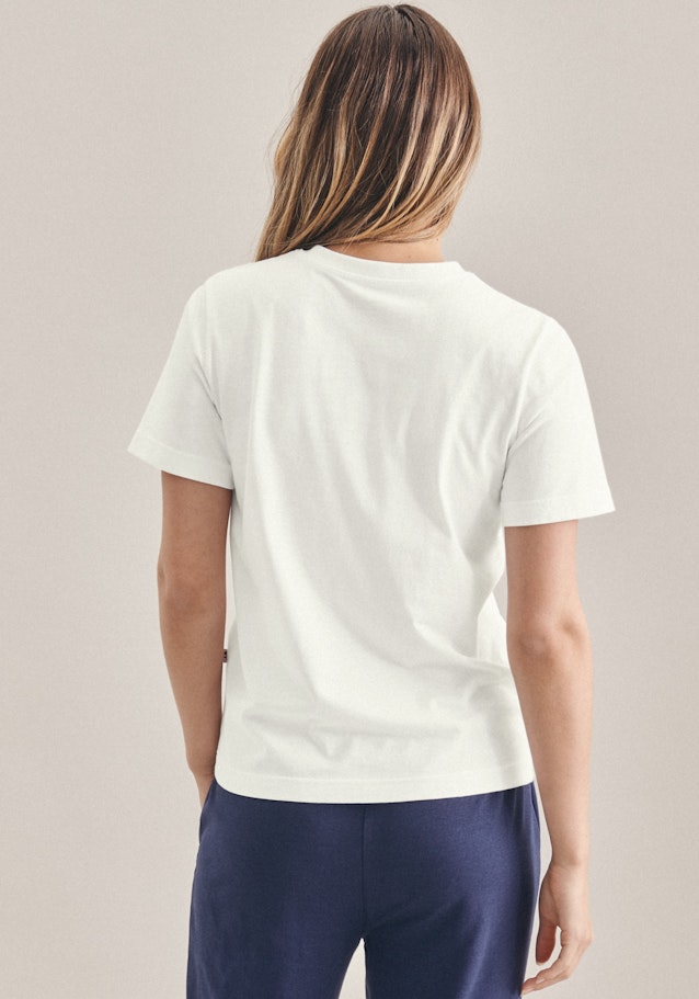 Henley T-Shirt Regular in Weiß | Seidensticker Onlineshop