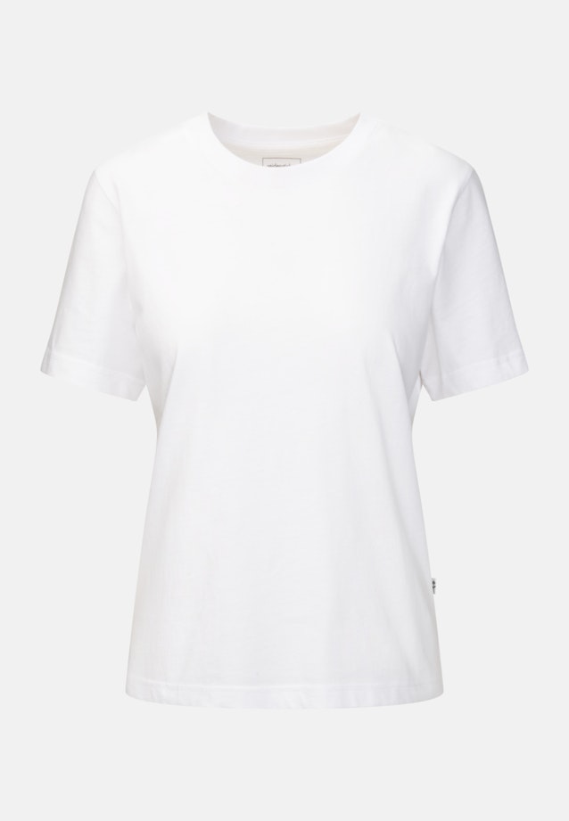 Henley collar T-Shirt in White |  Seidensticker Onlineshop