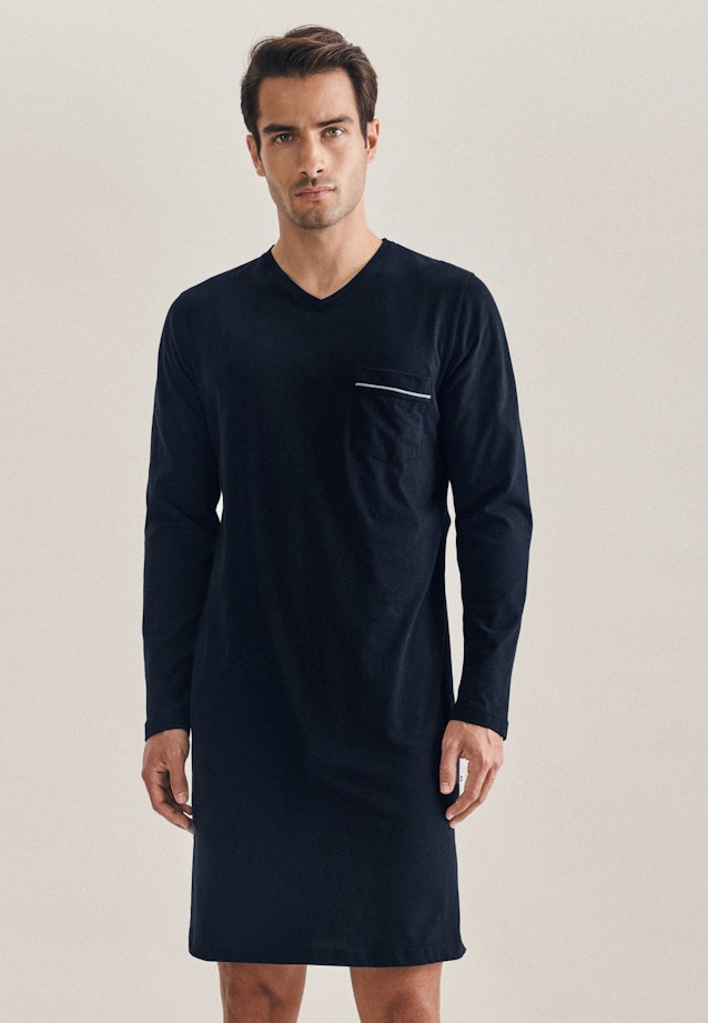 Nachthemd aus 100% Baumwolle in Dunkelblau |  Seidensticker Onlineshop