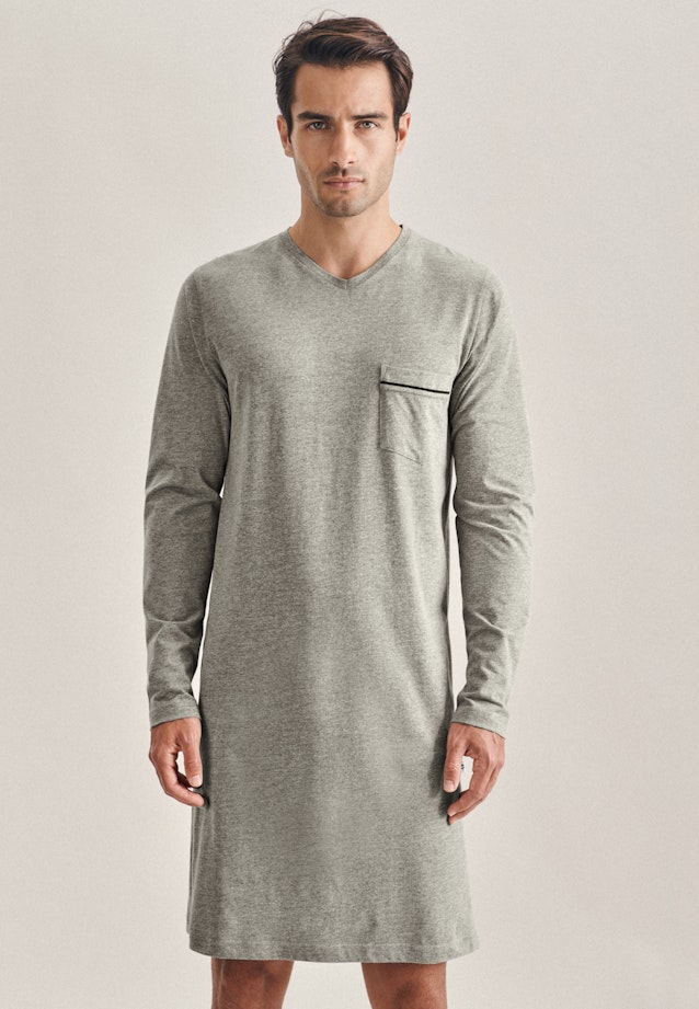 Nachthemd aus 100% Baumwolle in Grau |  Seidensticker Onlineshop