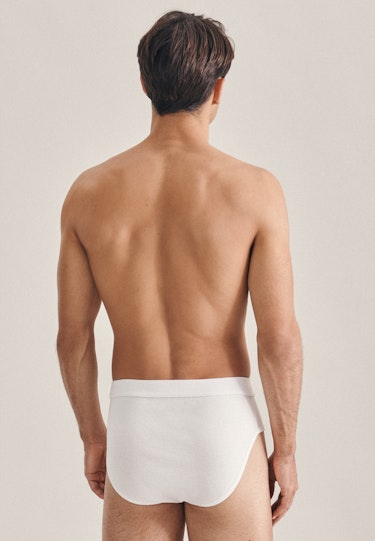 Hom SIMON MINI BRIEF Marine / White - Fast delivery  Spartoo Europe ! -  Underwear Underpants / Brief Men 29,60 €