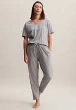 Gerader Schnitt (Normal-Fit) Pyjamahose Uni in Grau |  Seidensticker Onlineshop