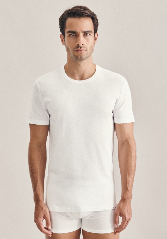 Two-Pack T-Shirt in White | Seidensticker Onlineshop