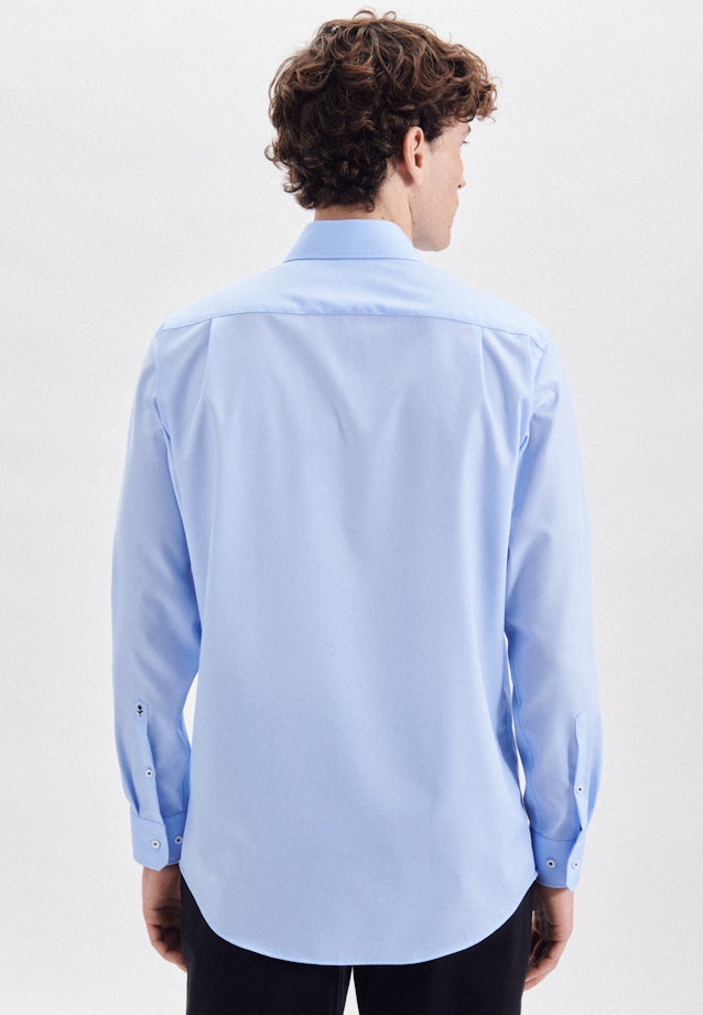 Regular Business Hemd Uni in Mittelblau |  Seidensticker Onlineshop