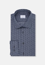 Slim Business shirt Print in Dark Blue |  Seidensticker Onlineshop