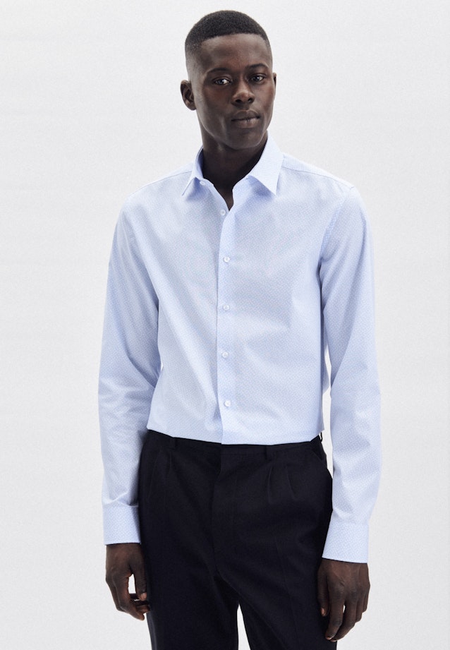Slim Chemise d'affaires Imprimé in Bleu Clair |  Seidensticker Onlineshop