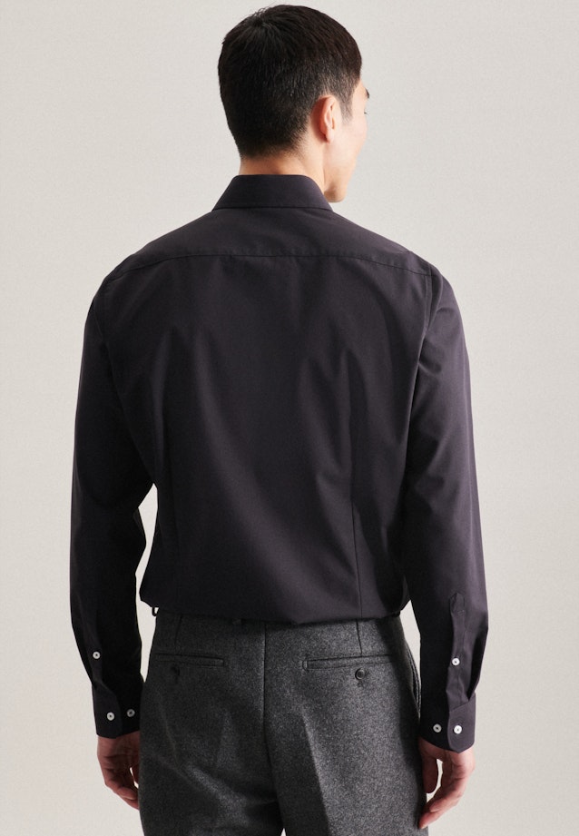 Slim Business Hemd Uni in Schwarz |  Seidensticker Onlineshop