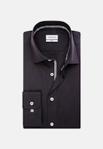 Non-iron Poplin Business Shirt in Slim with Kent-Collar in Black |  Seidensticker Onlineshop