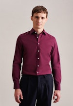 Non-iron Poplin Business Shirt in Slim with Kent-Collar in Red |  Seidensticker Onlineshop