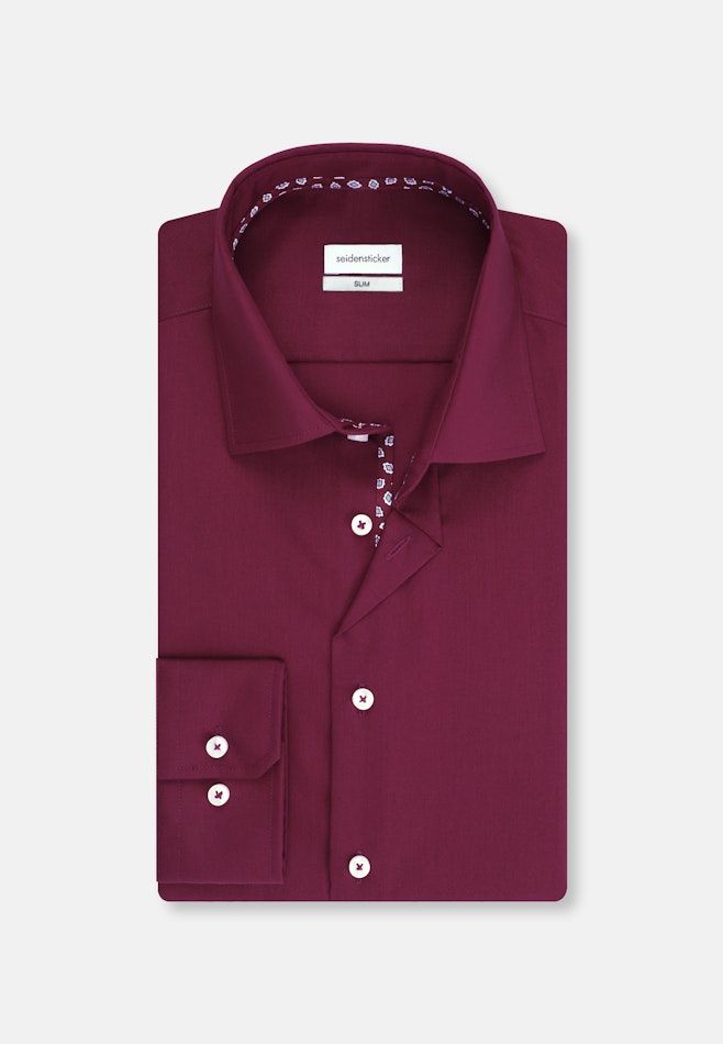 Slim Business Hemd Uni in Rot | Seidensticker Onlineshop