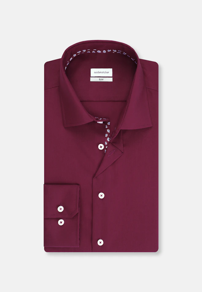 Slim Business Hemd Uni in Rot | Seidensticker Onlineshop