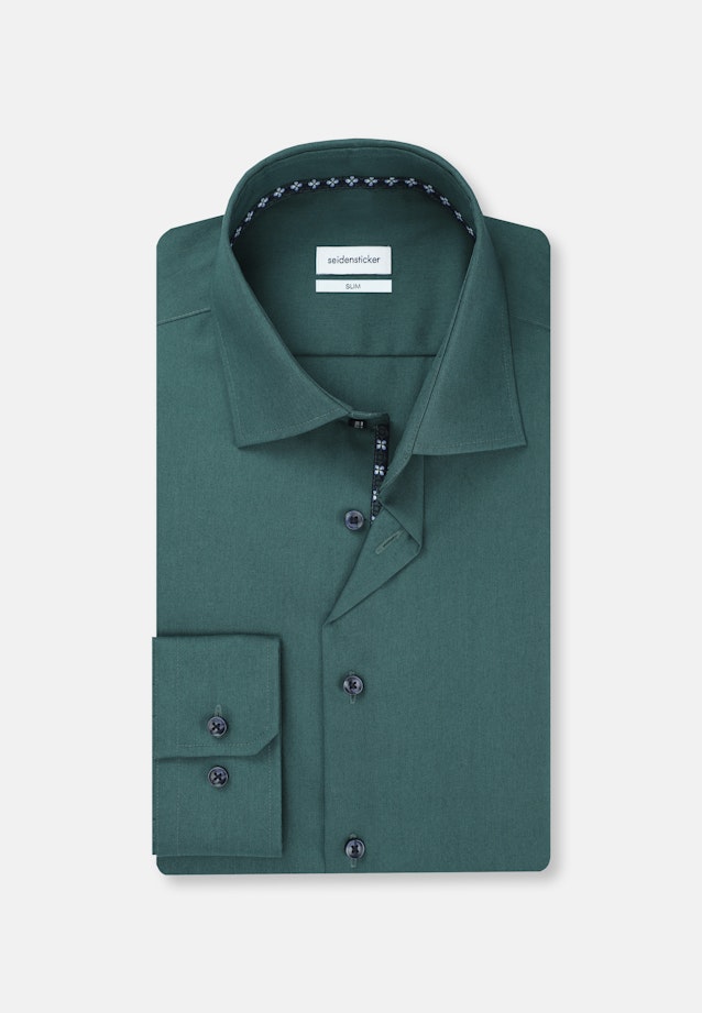 Slim Business shirt Uni in Green |  Seidensticker Onlineshop