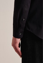 Non-iron Poplin Business Shirt in Slim with Kent-Collar in Black |  Seidensticker Onlineshop