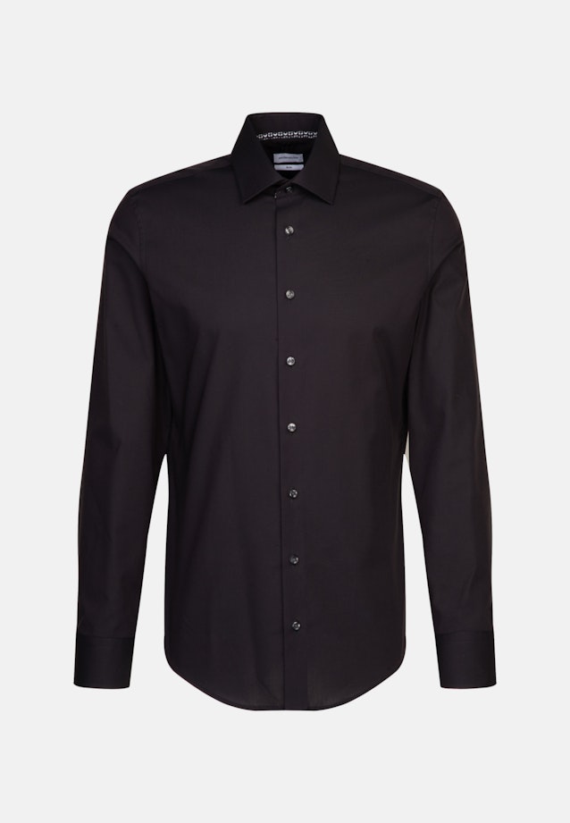 Slim Business Hemd Uni in Schwarz |  Seidensticker Onlineshop