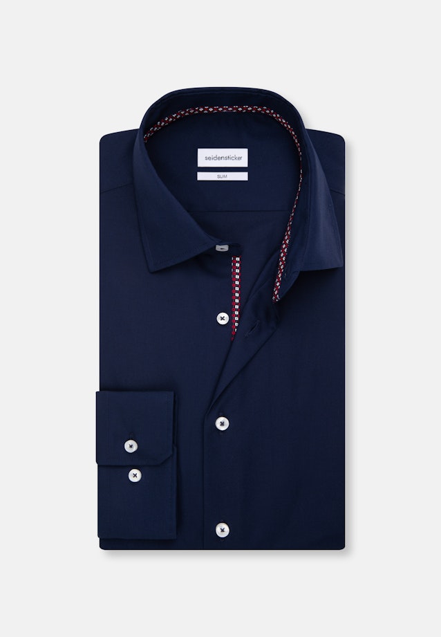 Slim Business shirt Uni in Dark Blue |  Seidensticker Onlineshop