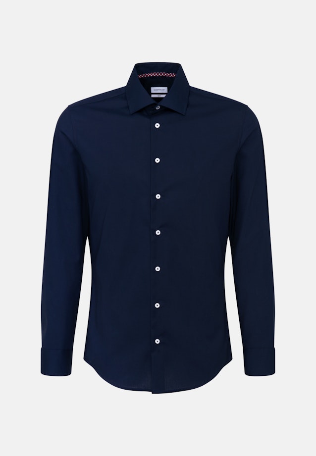 Slim Business Hemd Uni in Dunkelblau |  Seidensticker Onlineshop