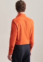 Non-iron Poplin Business Shirt in Slim with Kent-Collar in Orange |  Seidensticker Onlineshop