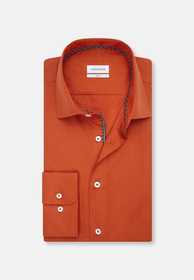 Slim Business shirt Uni in Orange |  Seidensticker Onlineshop