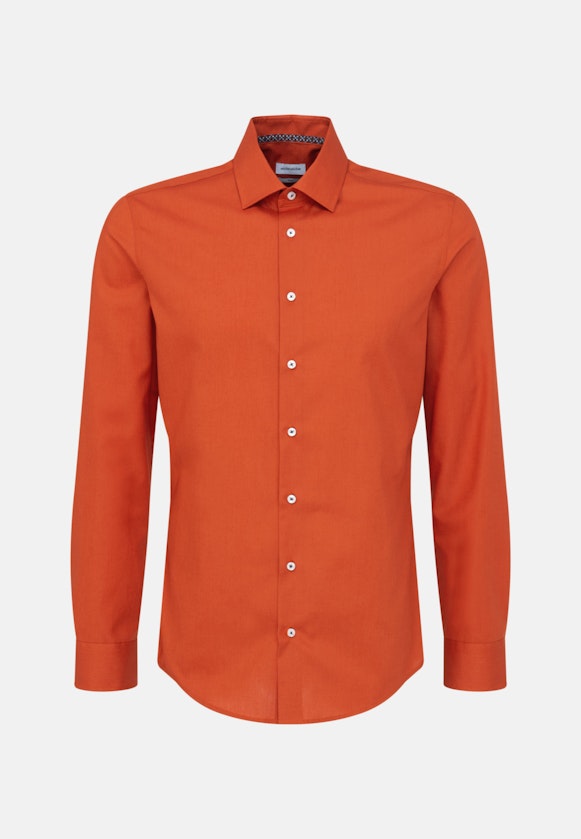 Chemise Business Slim Popeline Col Kent in Orange |  Seidensticker Onlineshop