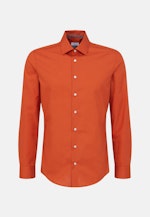 Non-iron Poplin Business Shirt in Slim with Kent-Collar in Orange |  Seidensticker Onlineshop