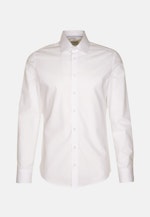 Chemise Business Slim Popeline Col Kent in Blanc |  Seidensticker Onlineshop