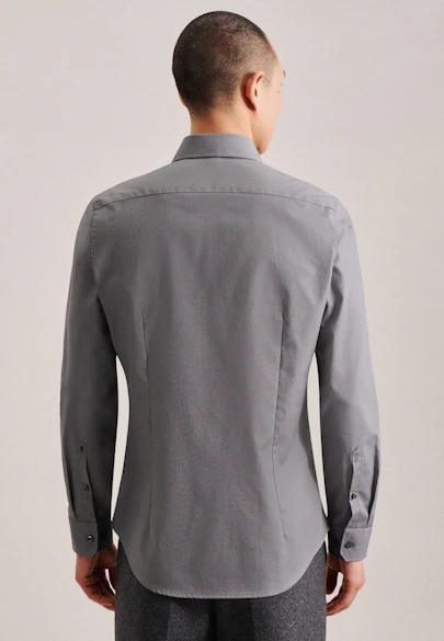 Slim Business Hemd Uni in Grau |  Seidensticker Onlineshop