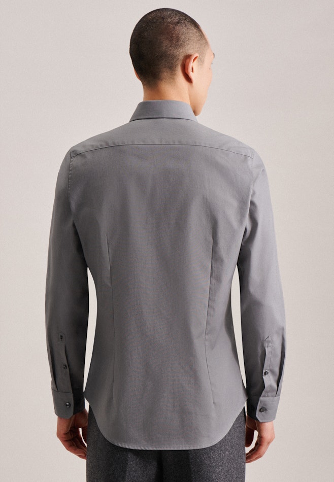 Slim Business Hemd Uni in Grau | Seidensticker Onlineshop