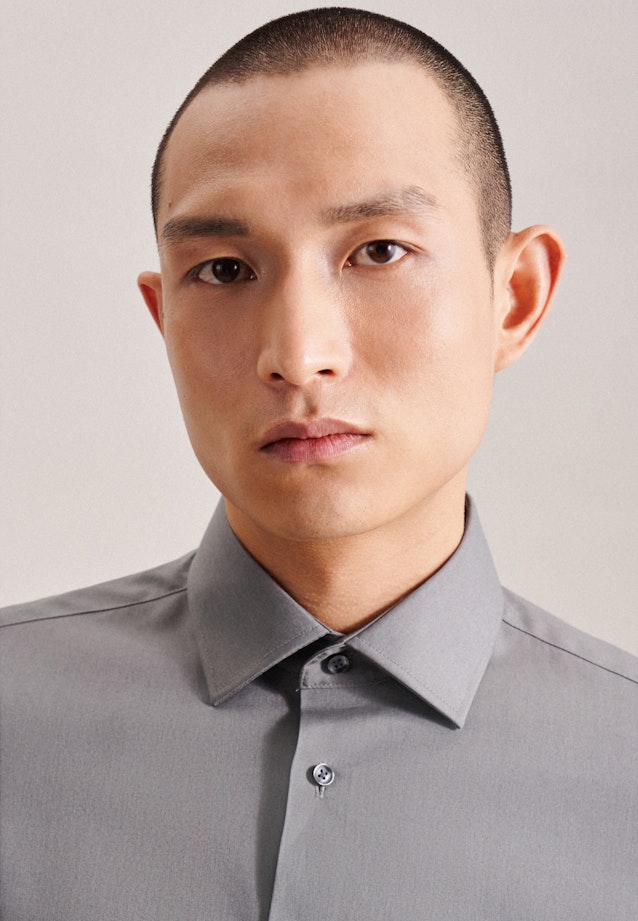 Slim Business Hemd Uni in Grau |  Seidensticker Onlineshop