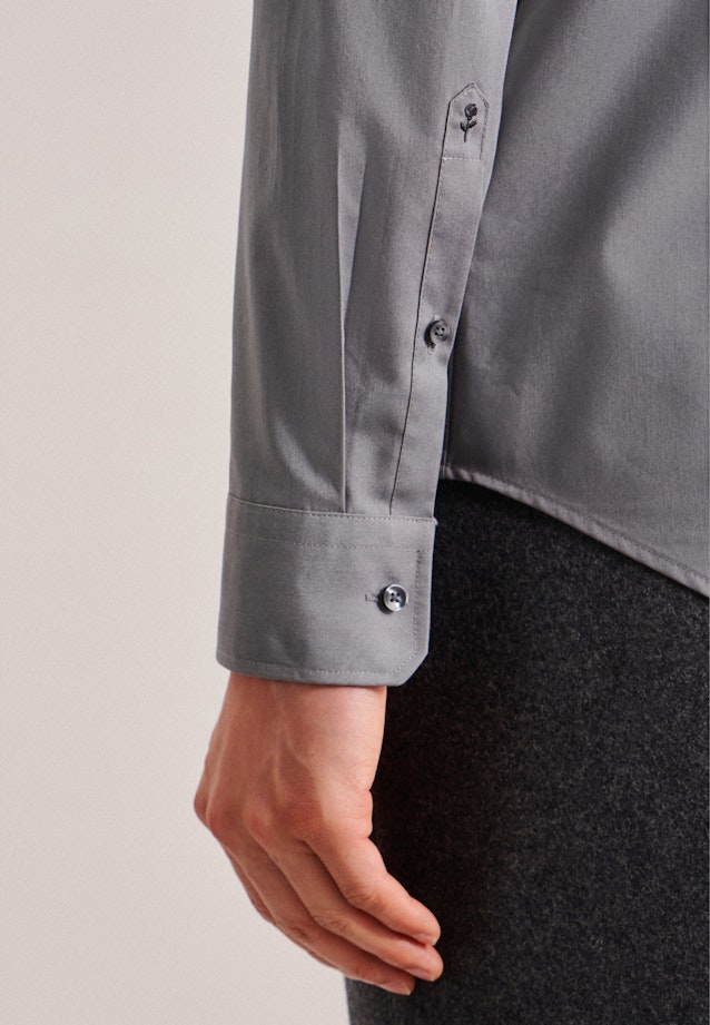 Slim Business Hemd Uni in Grau |  Seidensticker Onlineshop