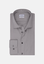 Chemise Business Slim Popeline Col Kent in Gris |  Seidensticker Onlineshop