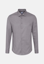 Chemise Business Slim Popeline Col Kent in Gris |  Seidensticker Onlineshop