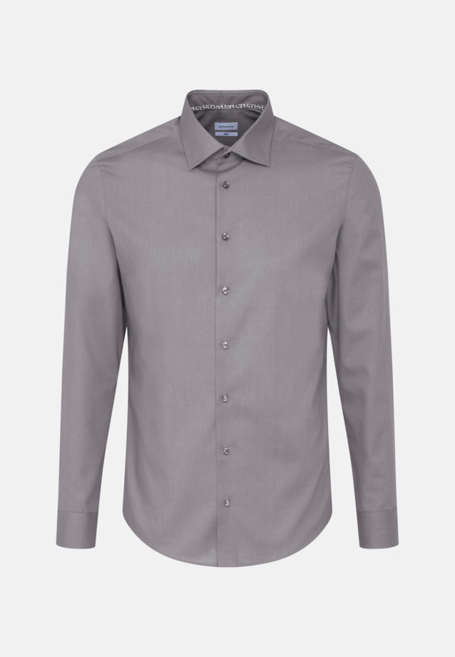 Slim Business Hemd Uni in Grau |  Seidensticker Onlineshop