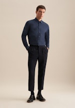 Business Shirt in Slim with Kent-Collar in Dark Blue |  Seidensticker Onlineshop