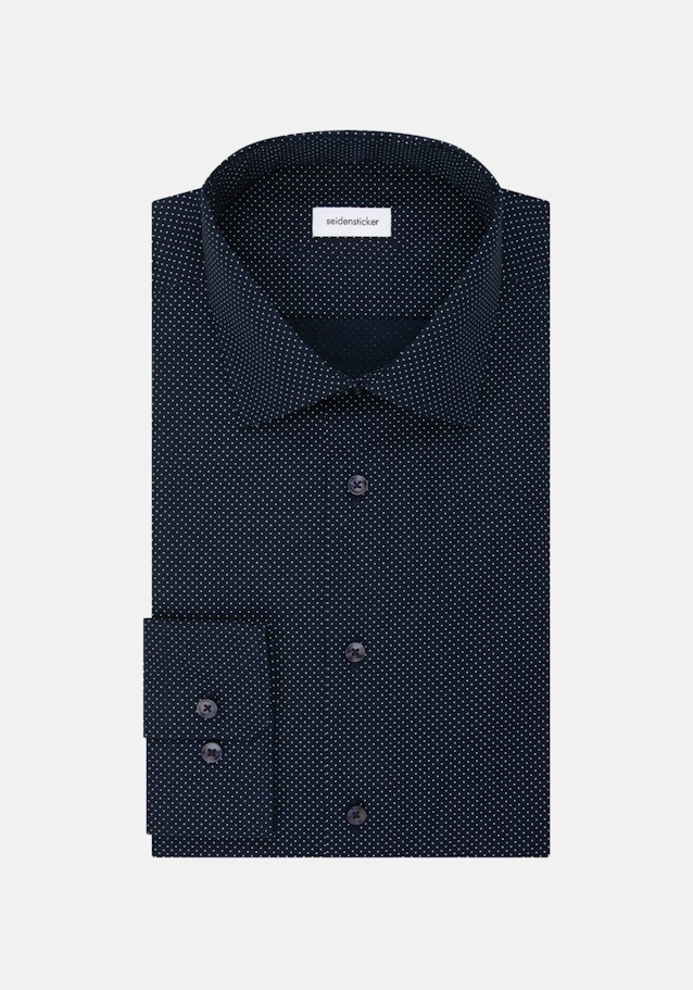 Business Shirt in Slim with Kent-Collar in Dark Blue | Seidensticker Onlineshop