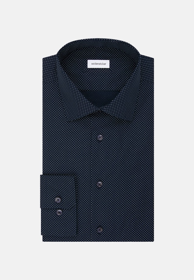 Business Shirt in Slim with Kent-Collar in Dark Blue |  Seidensticker Onlineshop