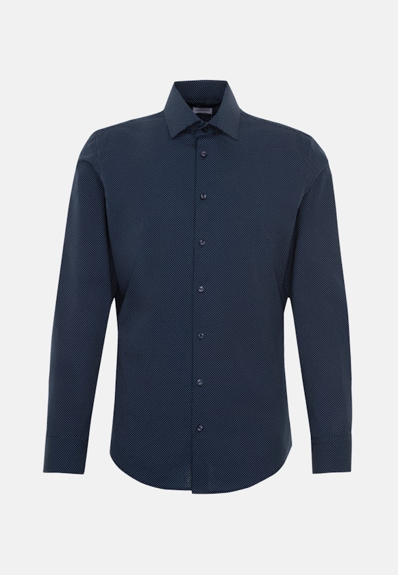 Slim Business shirt Points in Dark Blue |  Seidensticker Onlineshop