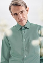 Regular Business shirt Uni in Green |  Seidensticker Onlineshop